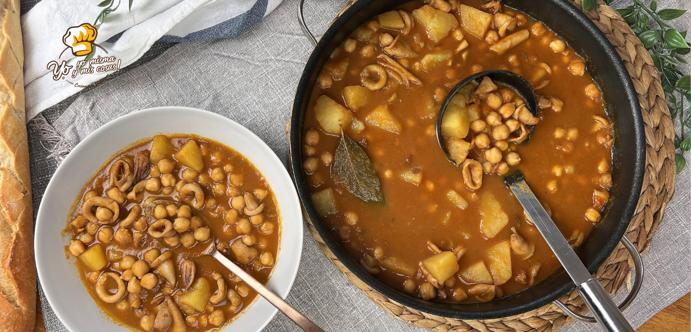 Guiso De Garbanzos Con Calamares Yo Yo Misma Y Mis Cosas