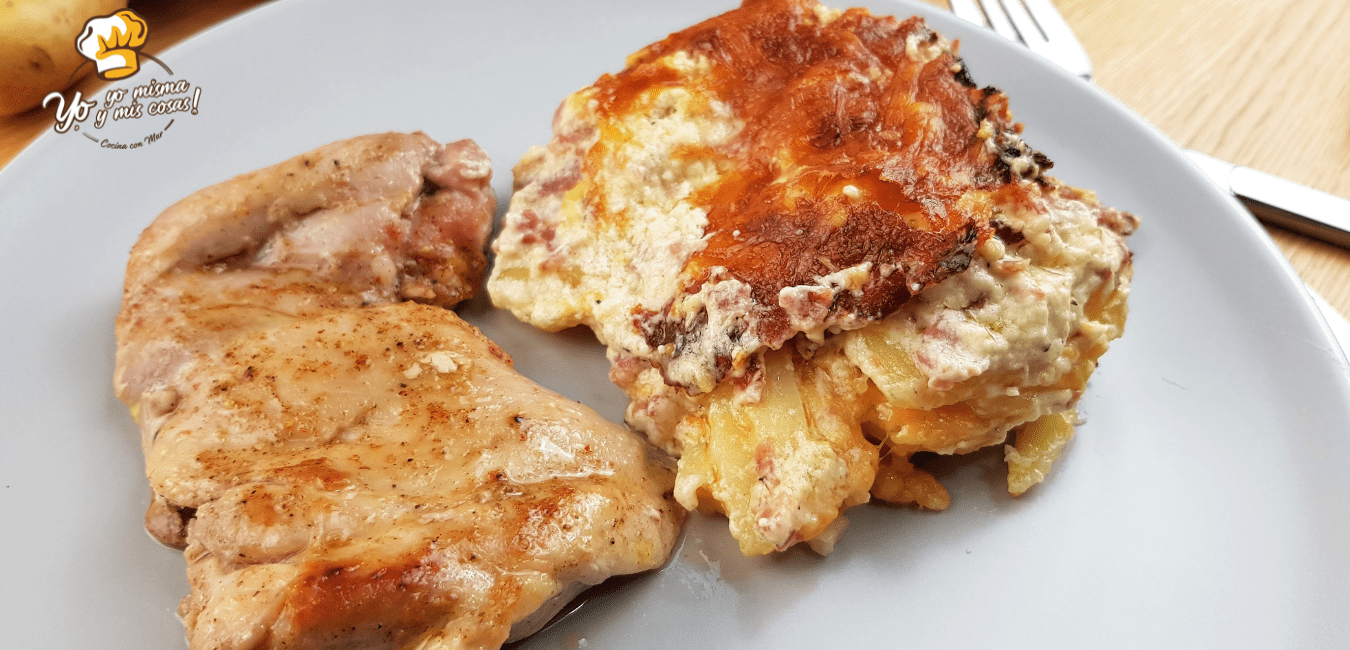 pastel de patatas y queso 