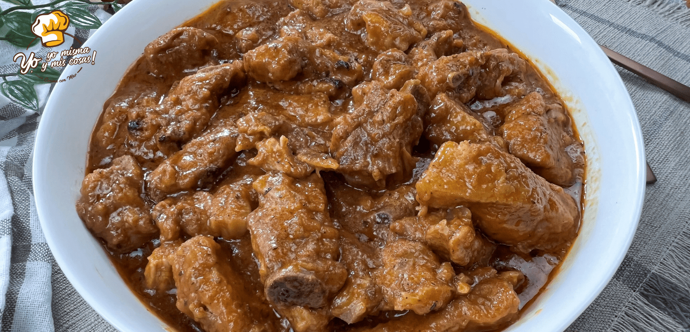 receta de costillas en salsa f&aacute;cil 