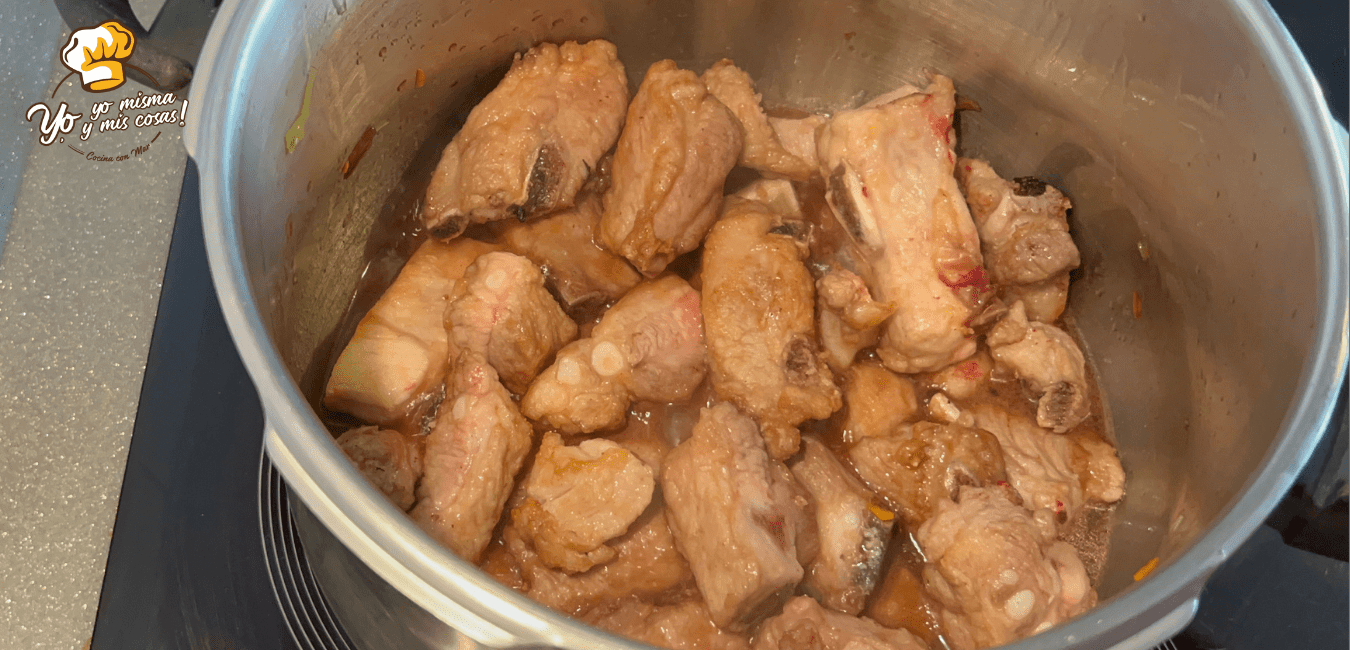 receta de costillas en salsa f&aacute;cil 