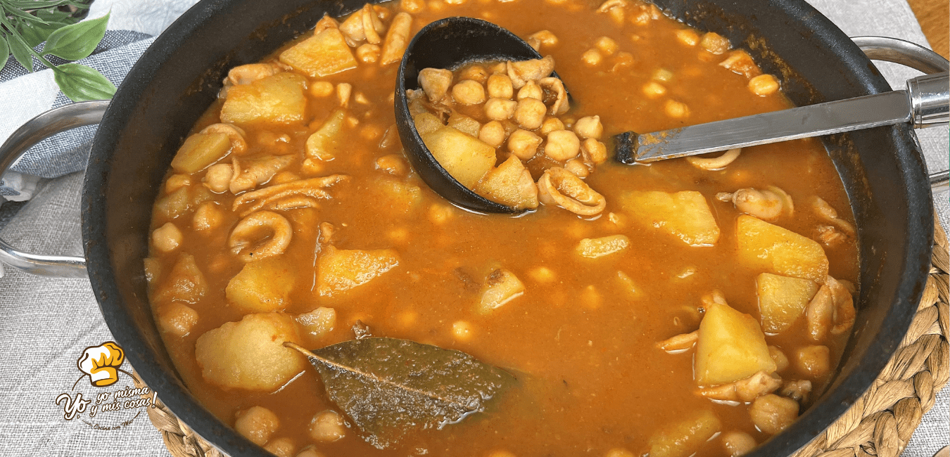 garbanzos con calamares