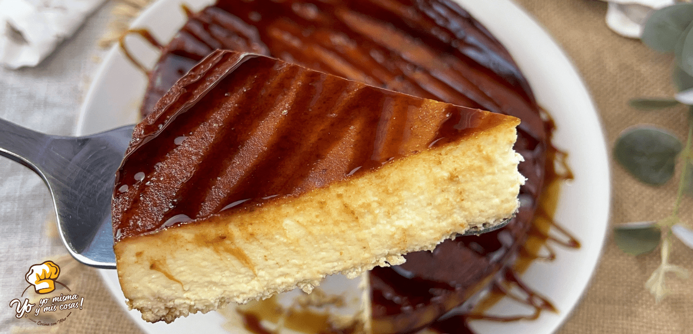 flan de queso mascarpone y yogur griego 