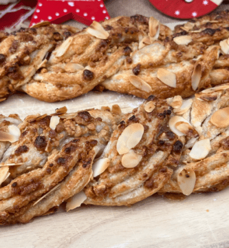 trenza de turrón