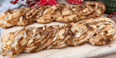 trenza de turrón
