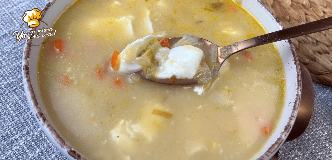 sopa de puerros