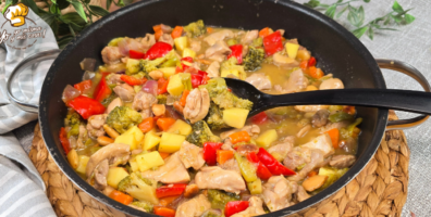 pollo con vegetales