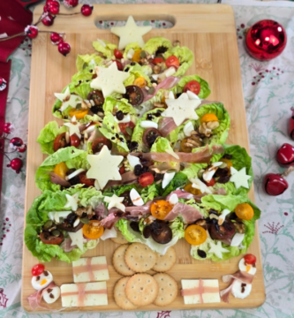 receta de ensalada árbol navideño