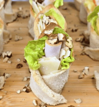 Aperitivos fáciles con pan de molde