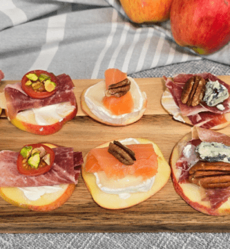 aperitivos fáciles con manzana