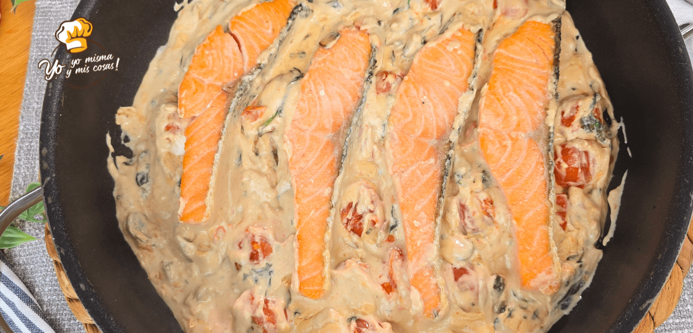 Salm&oacute;n en Salsa cremosa