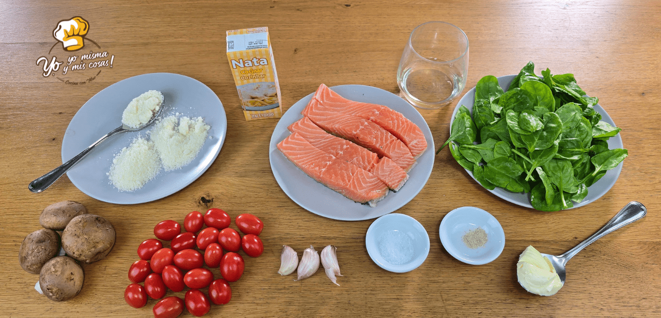 Salm&oacute;n en Salsa cremosa