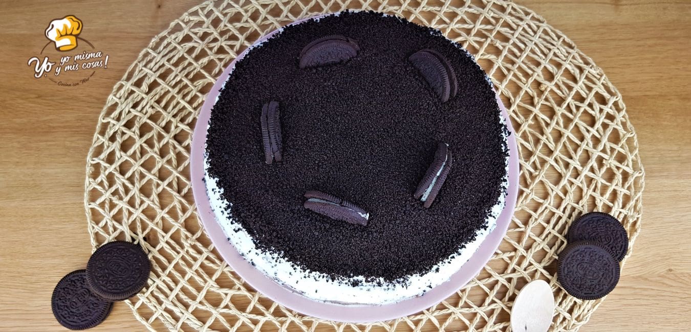 tarta de crepes y oreo