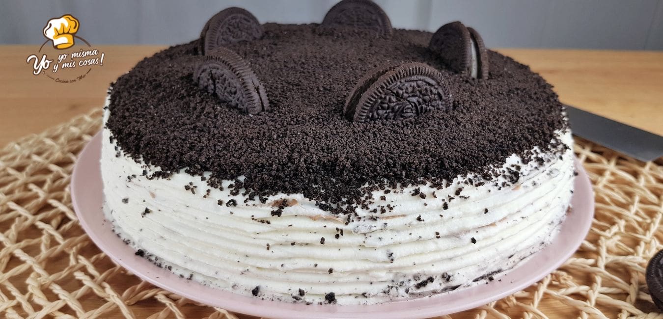 tarta de crepes y oreo 