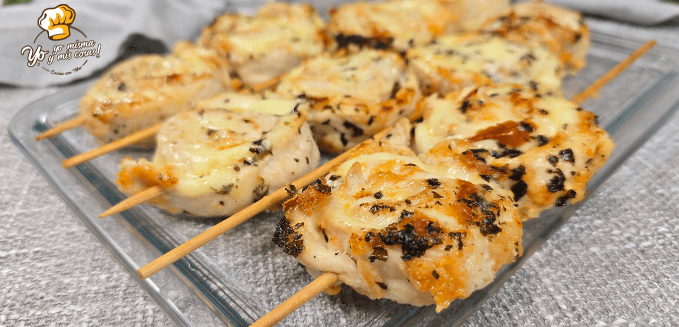 brochetas de pollo