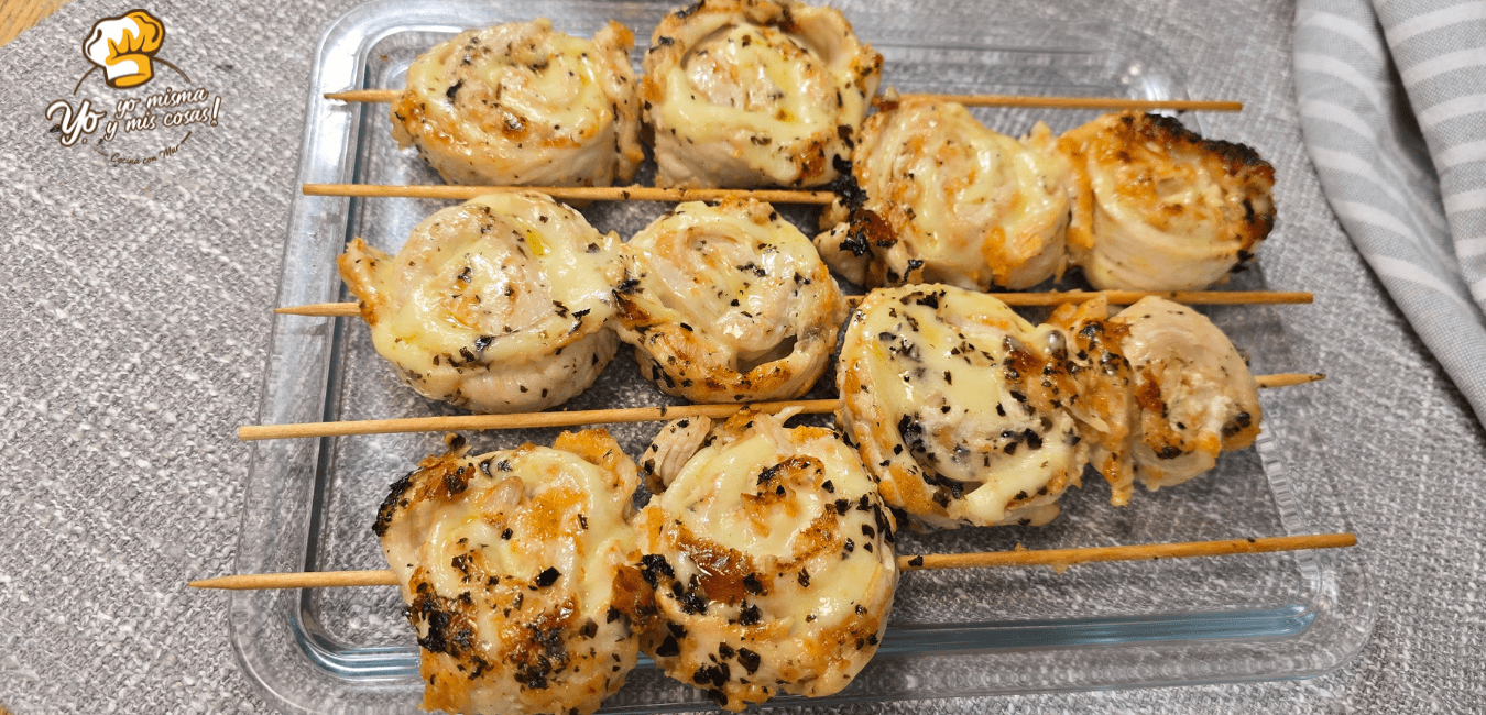 brochetas de pollo