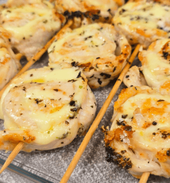 brochetas de pollo