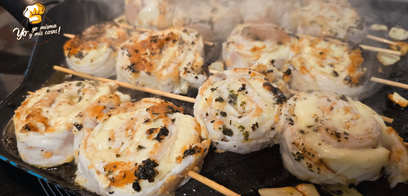 brochetas de pollo