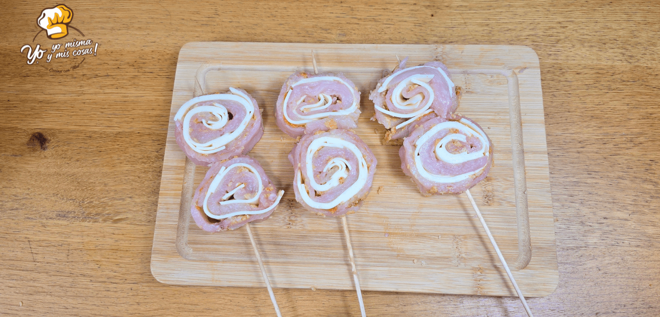 brochetas de pollo