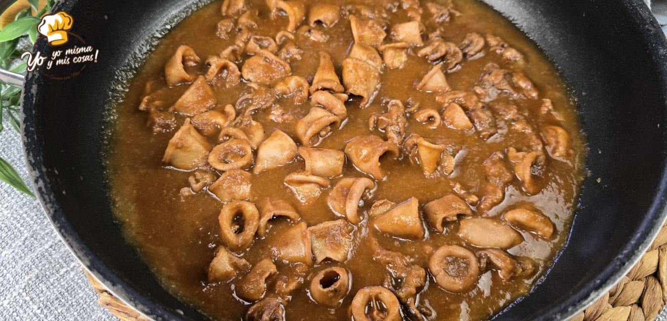 receta de calamares en salsa