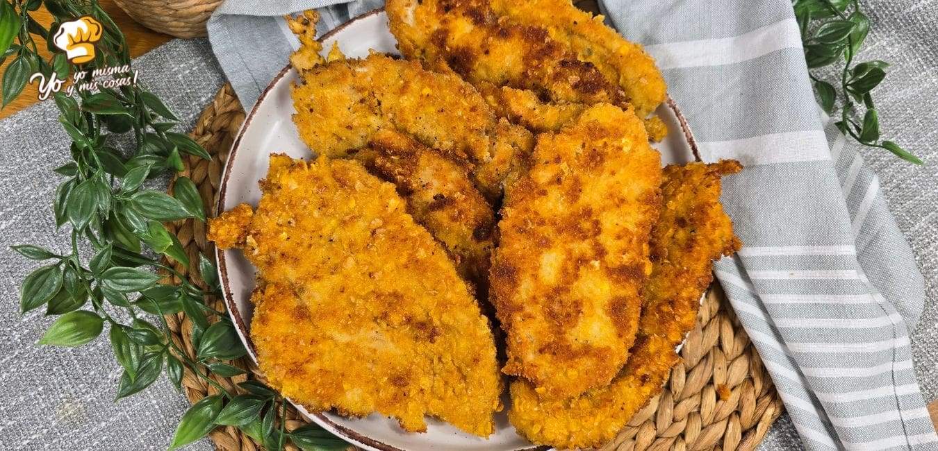 filetes de pollo empanados