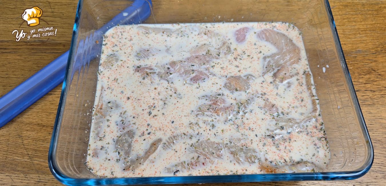 filetes de pollo empanados