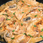 pollo cremoso al vino