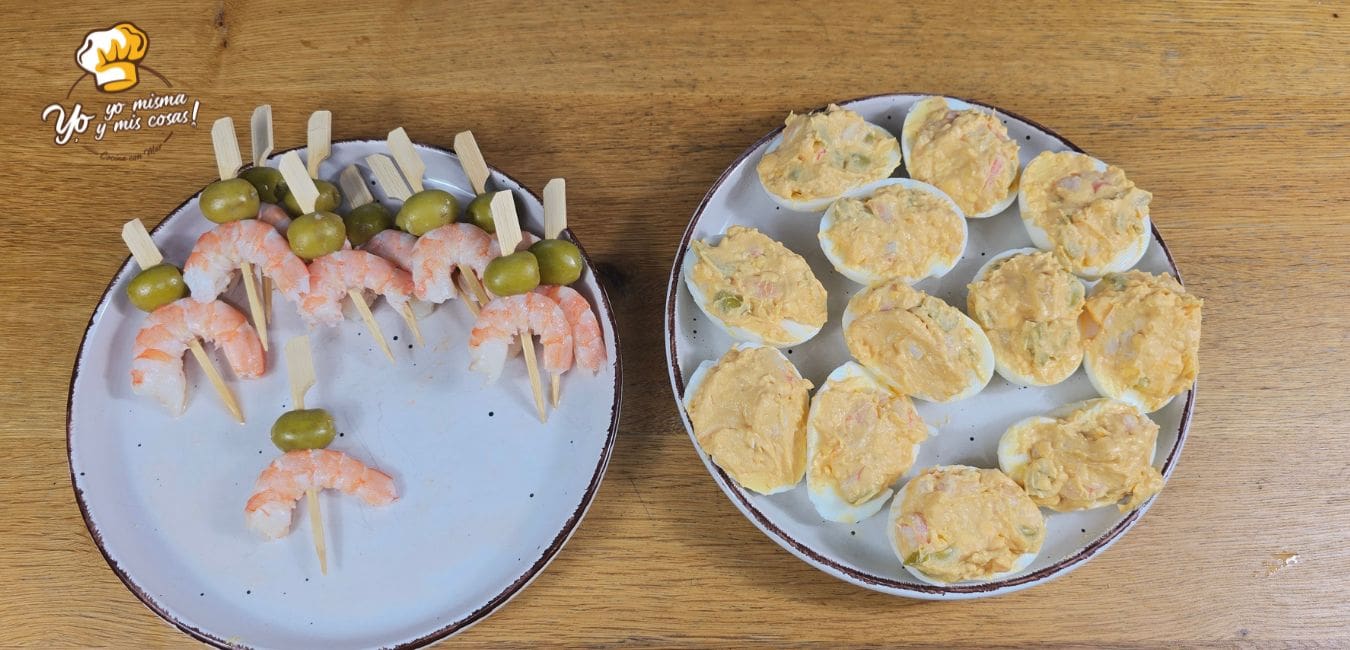 Huevos Rellenos de Langostinos