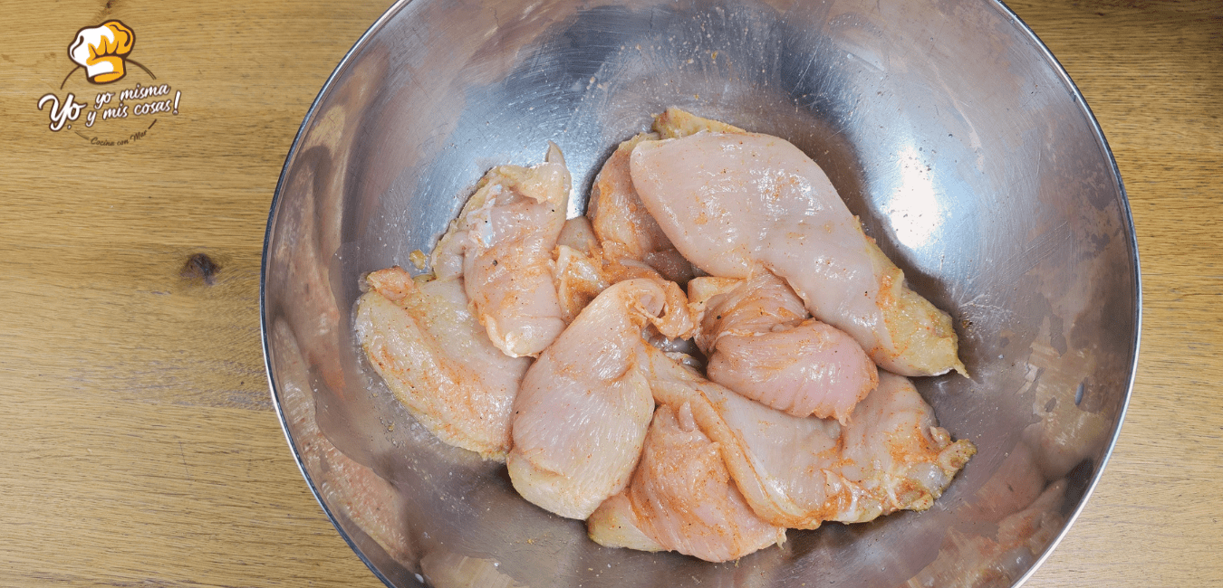 pollo cremoso al vino