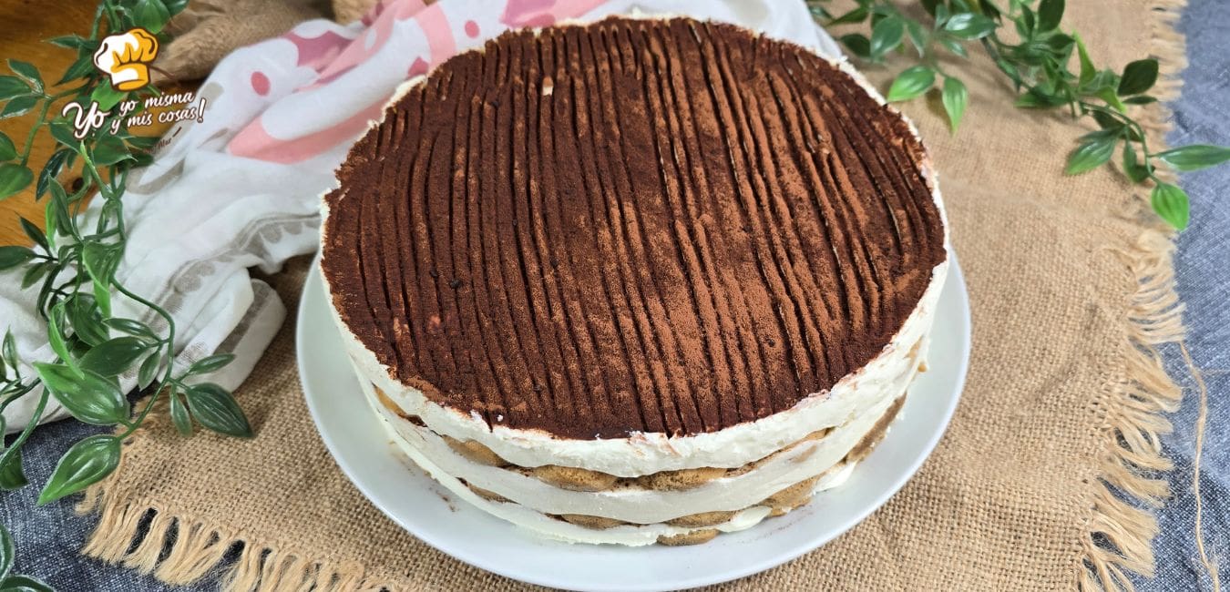 tarta de tiramis&uacute; sin huevo 