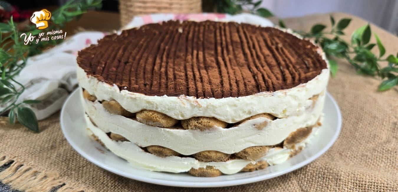 tarta de tiramis&uacute; sin huevo 