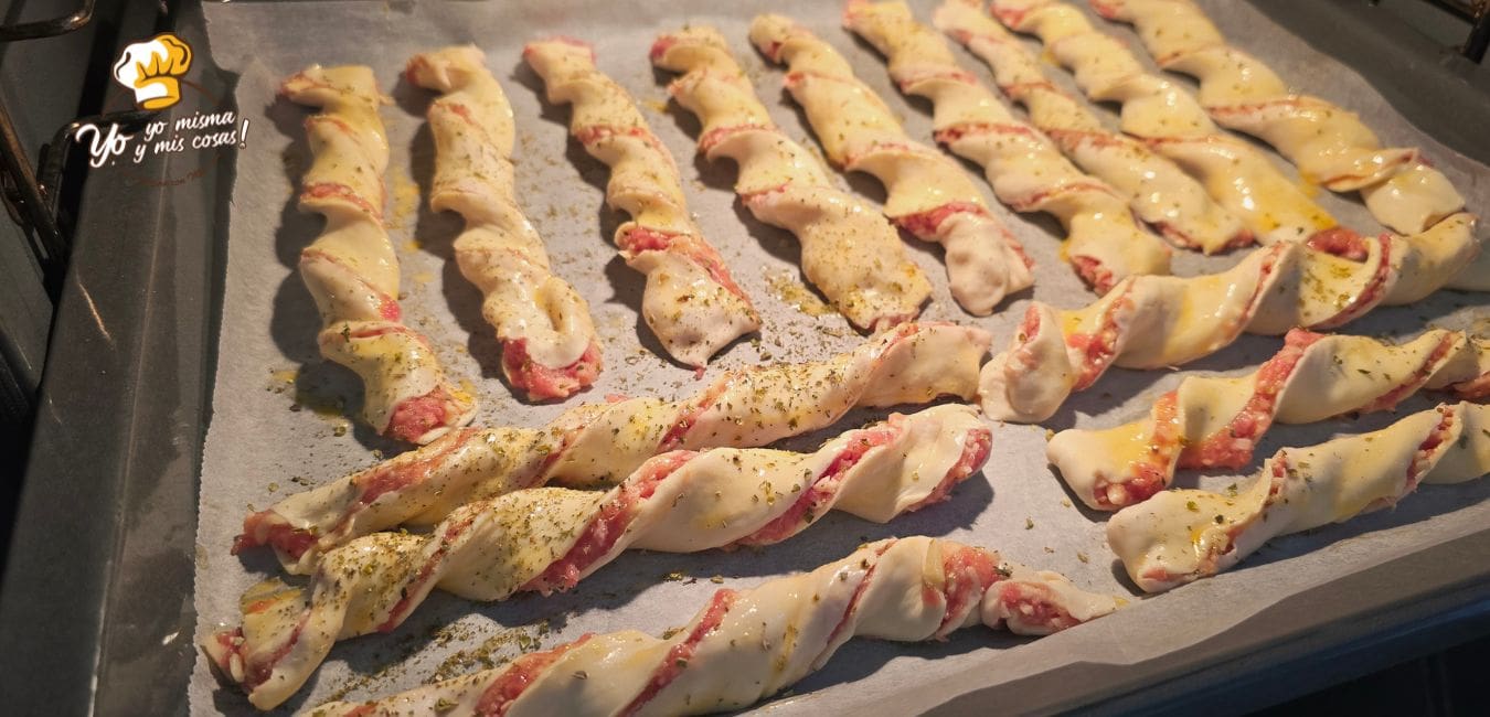 tirabuzones de hamburguesas 