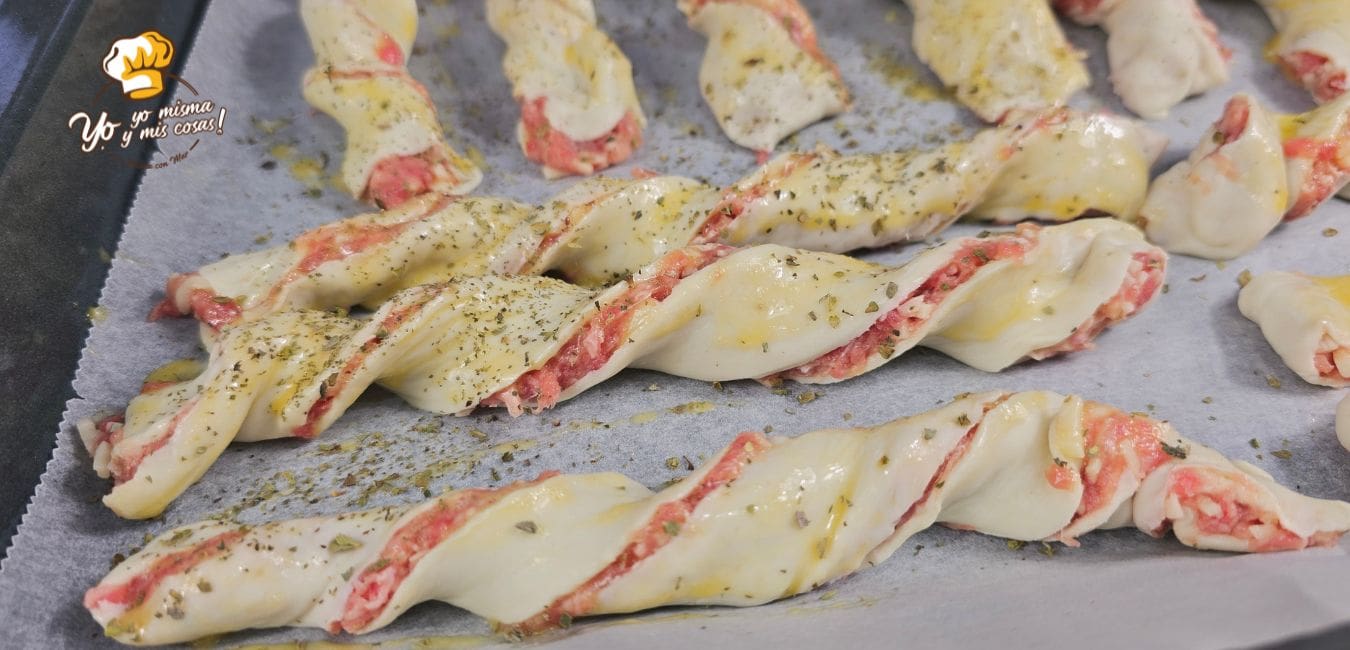 tirabuzones de hamburguesas 