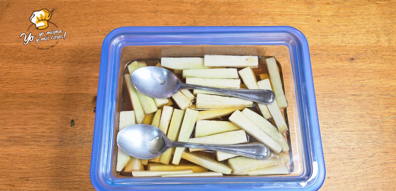 patatas fritas de berenjenas