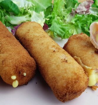 Rollitos de jamón y queso