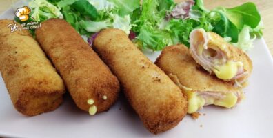 Rollitos de jamón y queso