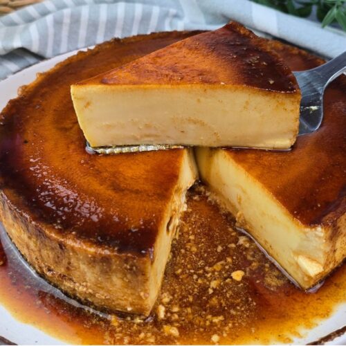 Flan de queso casero